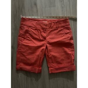 Loft Coral/Salmon Bermuda Shorts